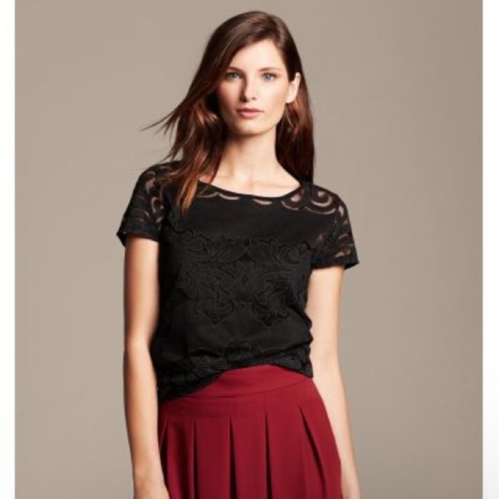 Banana Republic Regalia lace top